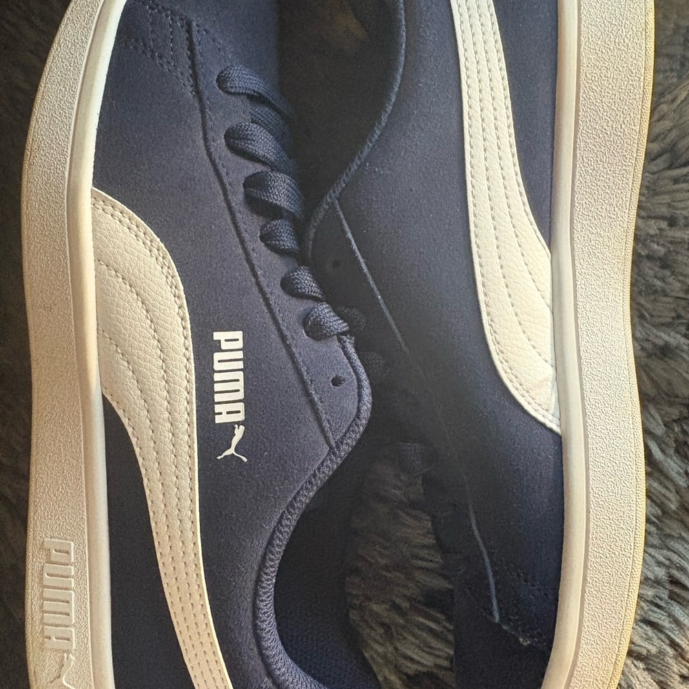 Puma Blue and White Sneakers for Everyday Comfort